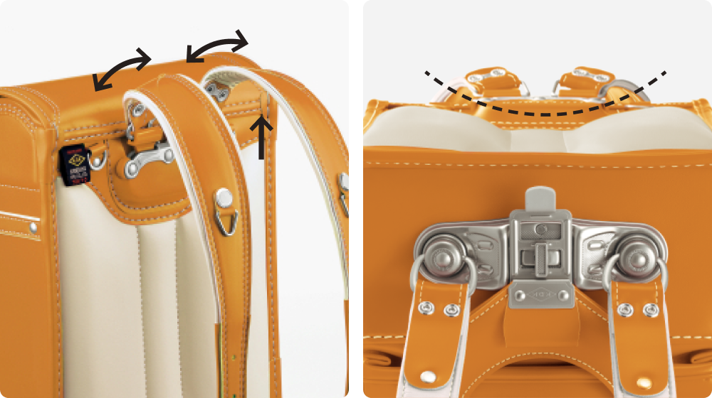 背中にフィットするから軽い感覚で背負える!