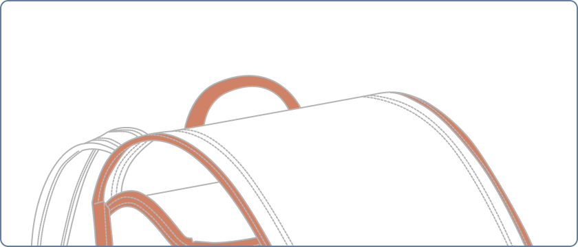 ふち合わせ（ふちのいろと合わせる）のイメージ